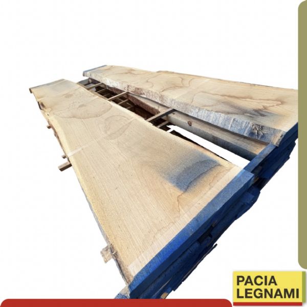Asse in legno grezzo di castagno segato da tronco H305 L80-65 P8